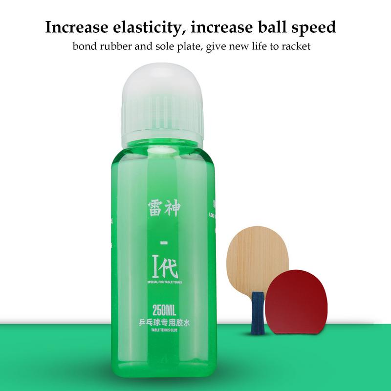 Table Tennis Rubber Glue Organic Table Tennis Adhesive With Brush 250ml Professional Ping Pong Accessories To Extend Racket