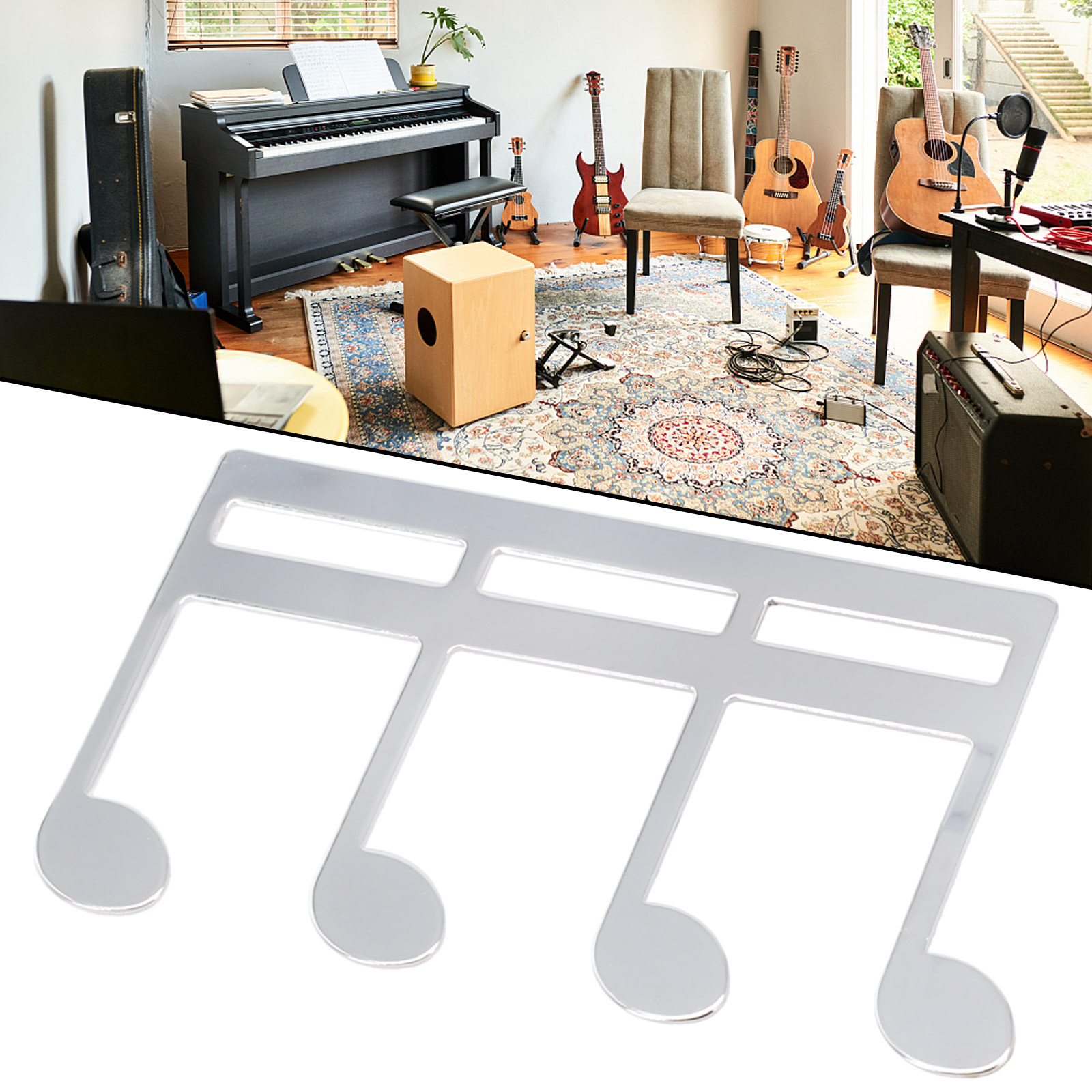 Sheet Clip Cello Music Electroplating ddmysmile For Practice Metal Music Clips Note Holder Piano Sheet Song Sier/Gold/Black Smile