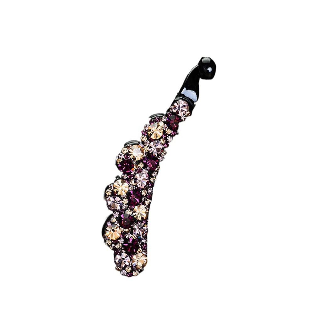 Hair Claw Sweet For Women Vertical Clip Diamond For Girl Korean Style Hair Clip Banana Clip Hair Accessories Ponytail Holder