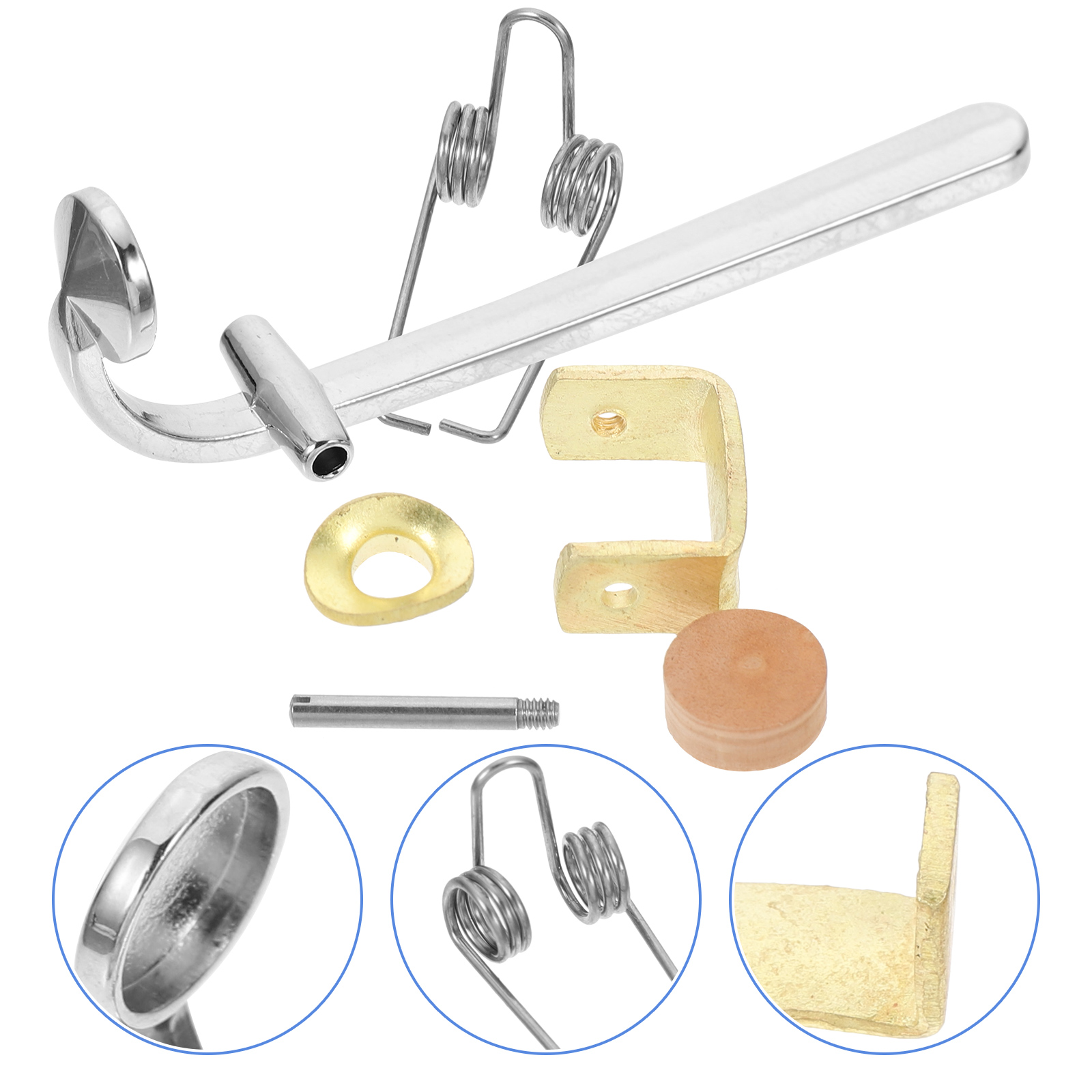 Set Of Trombone Complete Accessories Corks Draining Component Vaes Musical Instrument Plastic Mountings Water ddmysmile Gate Key Bond Smile