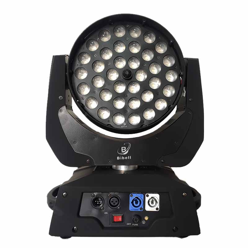Lyre Wash 36x18W 1-12Pcs Zoom Moving Head Light RGBWAUV LED Par RGBW Color Mixing DJ Wash Stage KTV Disco DJ DMX Flightcase smile