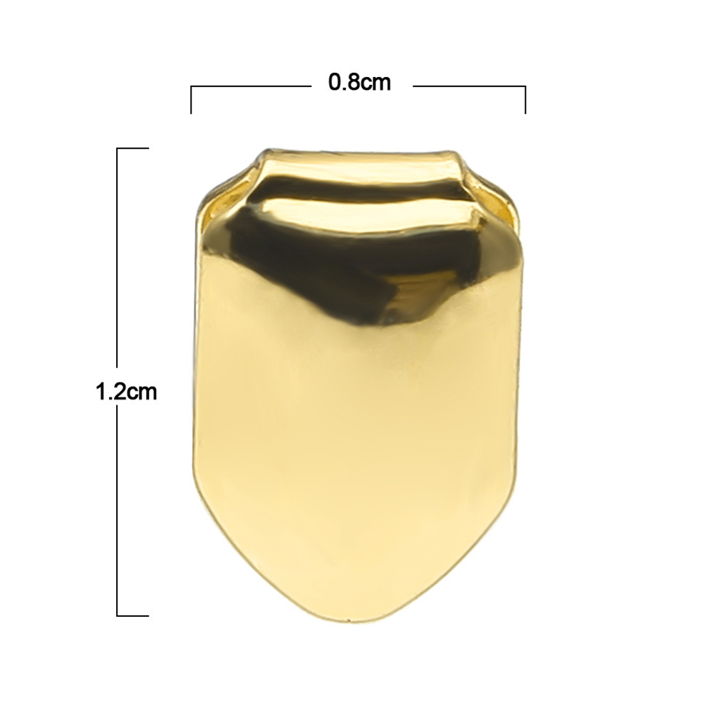 Small Single Hip Hop Single Teeth Grillz Caps Party Accessories Bottom Cross Tooth Grill Cap Removable for Costume Party Rapper