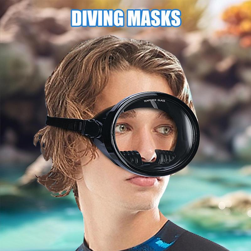 Waterproof Diving Adjustable Masks Dive Mask Tempered Glass Single ddmysmile Lens Eyewear Fisherman Swimming Goggles Smile