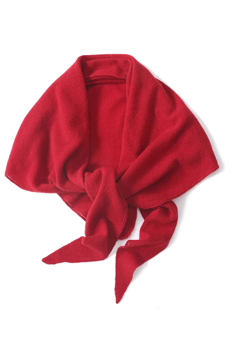 100%Wool Knitted Large Triangle Shawls Scarf Women Autumn Winter Soft Warm Elegant Cape Poncho Multifunctional Pashmina 241112