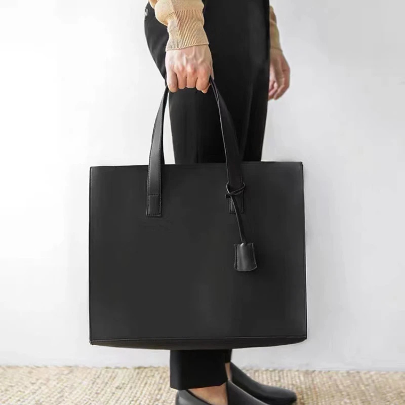 Retro womens laptop bag womens handbag mens shoulder bag womens leather handbag 241112