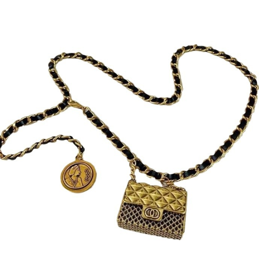 Retro Designer Women Waistband Designer Womens Dress Chain Belt Letter Narrow Waist Chains Waist Rope Chain Metal Belt Suit Shirt Accessories