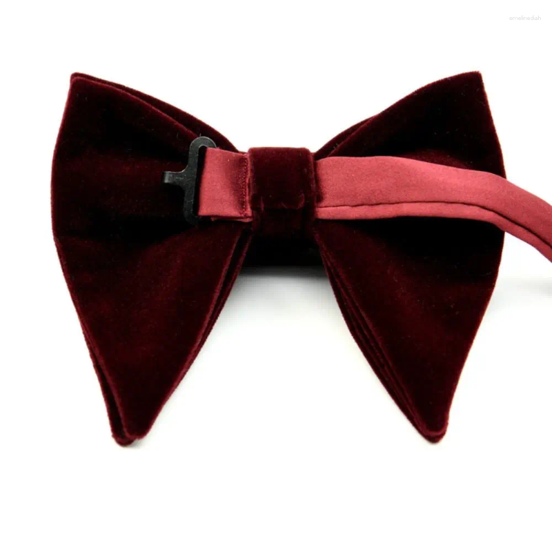 Bow Ties Veet Tie Solid Adjustable Big Necktie Wedding Party