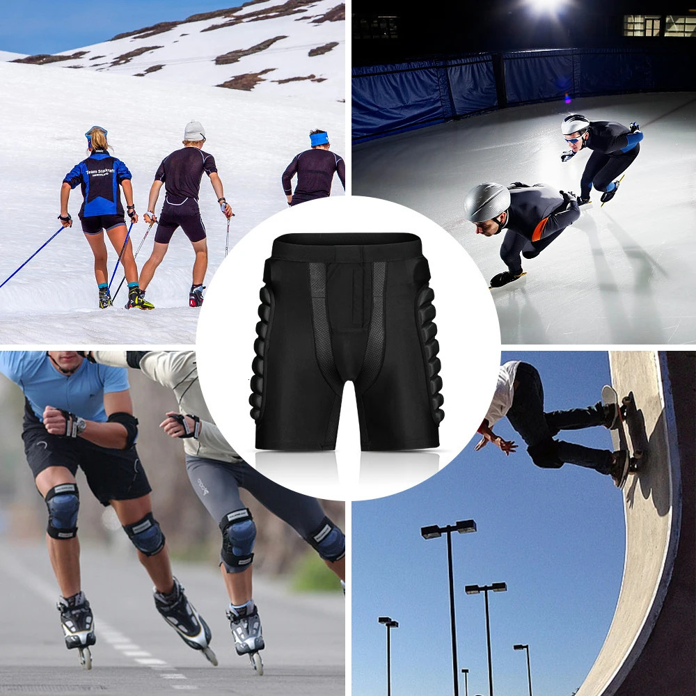 Ski Hip Butt Protective Padded Shorts Armor Safe Snowboarding Skating Skiing Ride Protection Men Women 241113