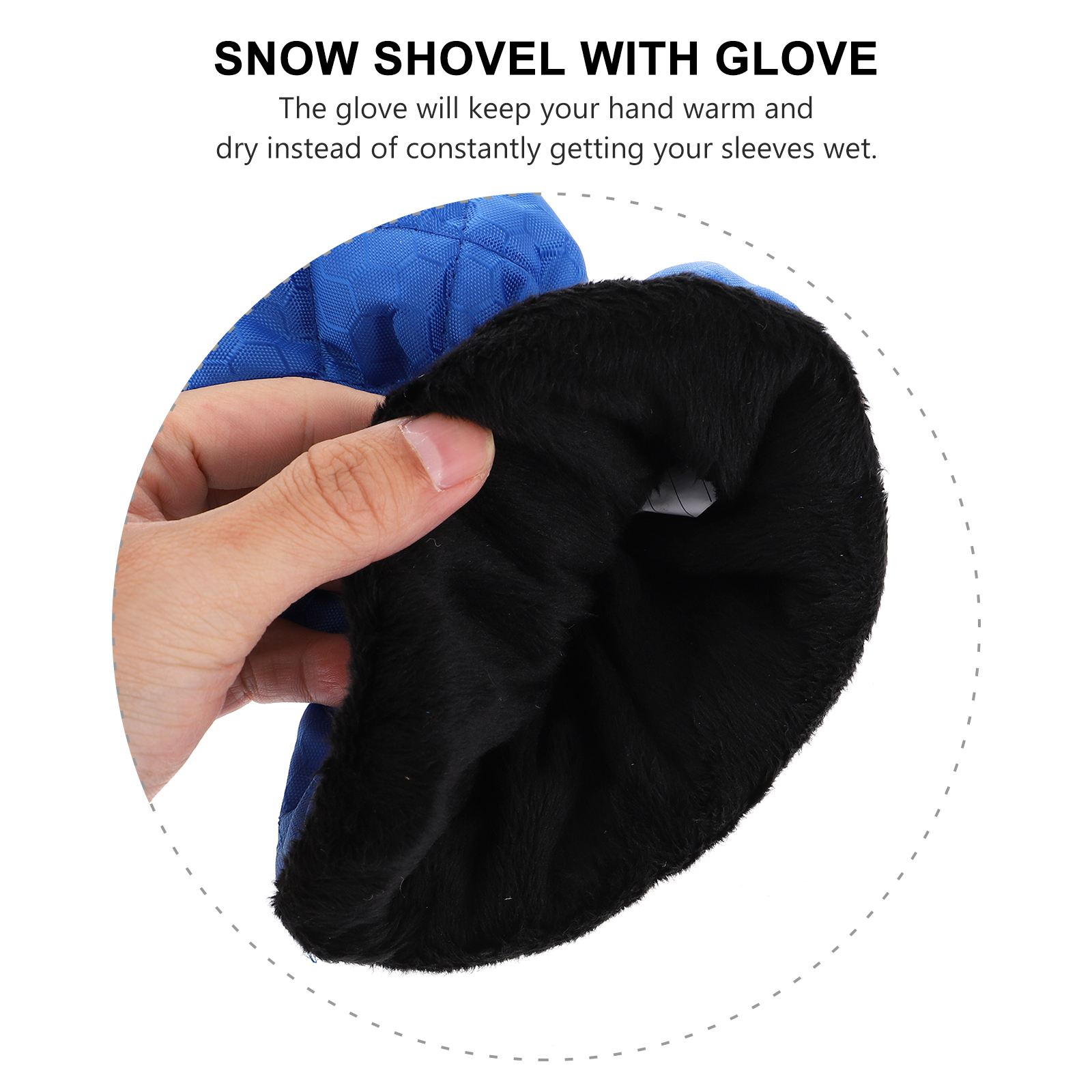 Scraper Snow for Deicing Ice Car Windshield Cleaning Tool Veet Removing with Gloves smile