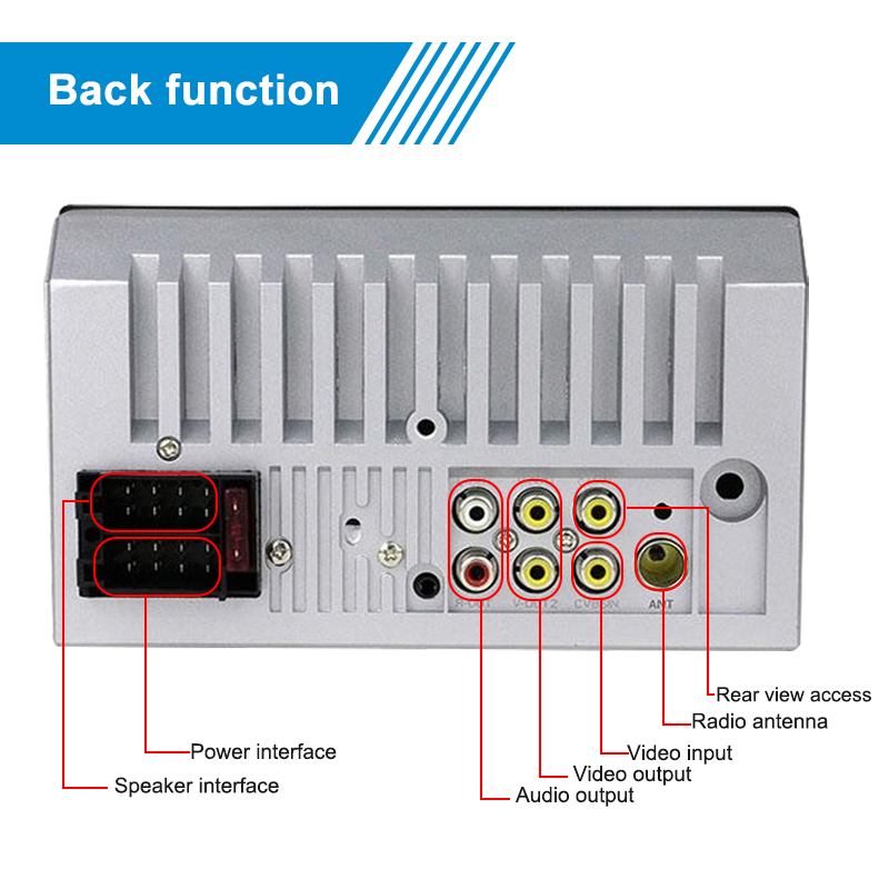 7'' Multi-language 2 Din Car Radio BT MP5 Player Auto Multifunctional Car Stereo 12V Touch Screen Bluetooth Carplay With Camera