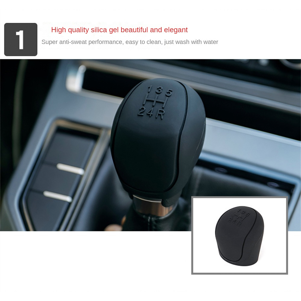 Cover Handle 1/2PCS Brake Premium Portable Knob Cover Silicone Car Gear Head Cover Knob smile