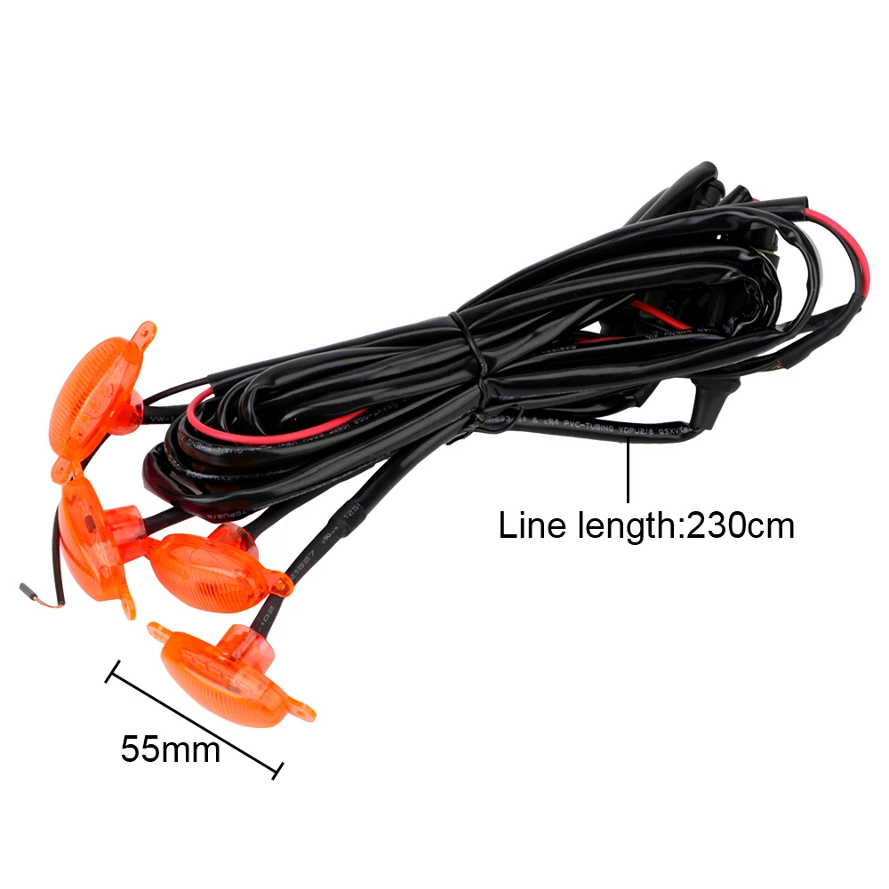 12V LED DRL Car Front Grille Lights Strobe Lamp Automotive Accessories For Toyota Tacoma Ford F150 RAPTOR Pickup Off Road 4x4