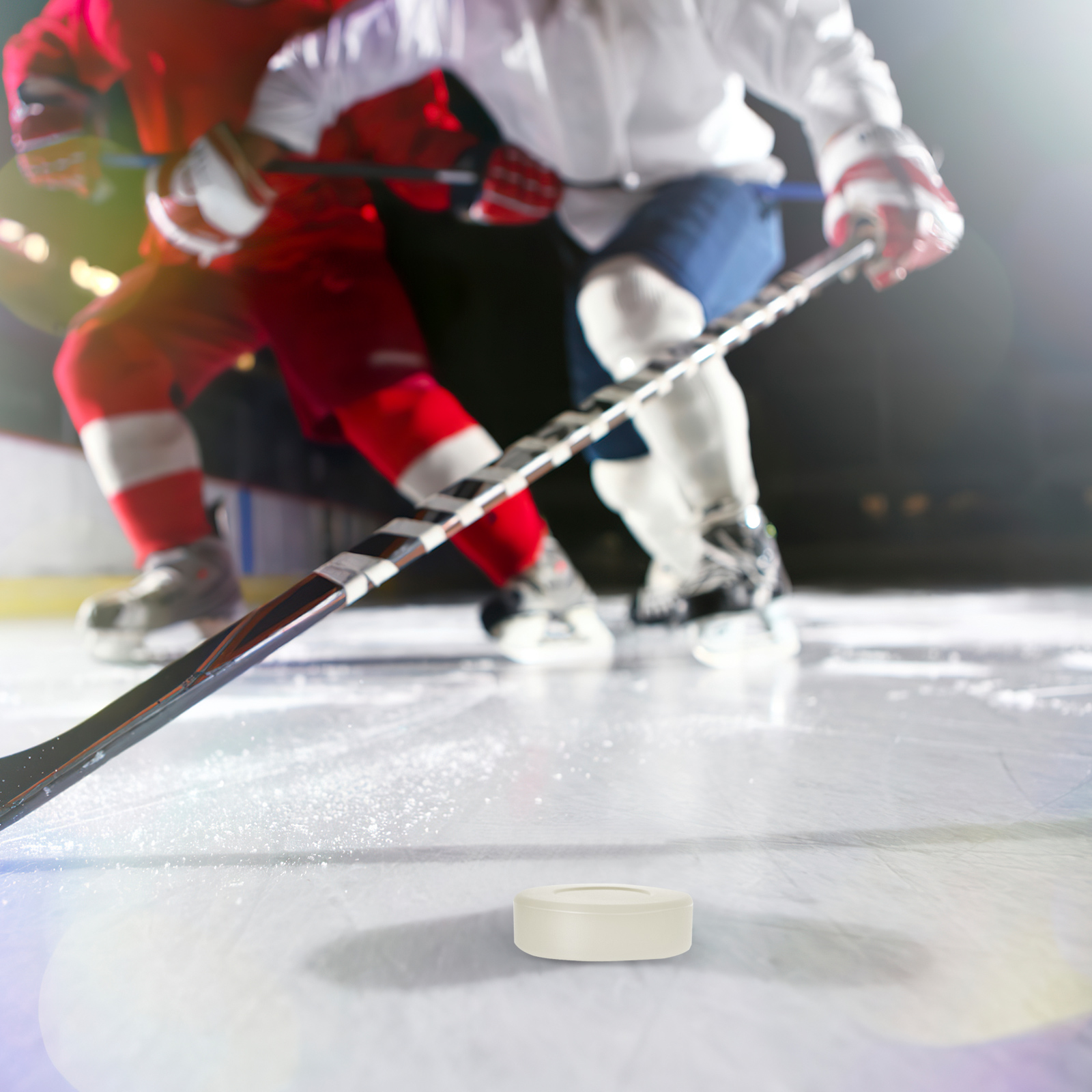 Hockey Ice Sports Glowing Ice Hockey Practice Glow-In-The-Dark Roller Skating Game Supplies Portable Street Ice Hockey smile