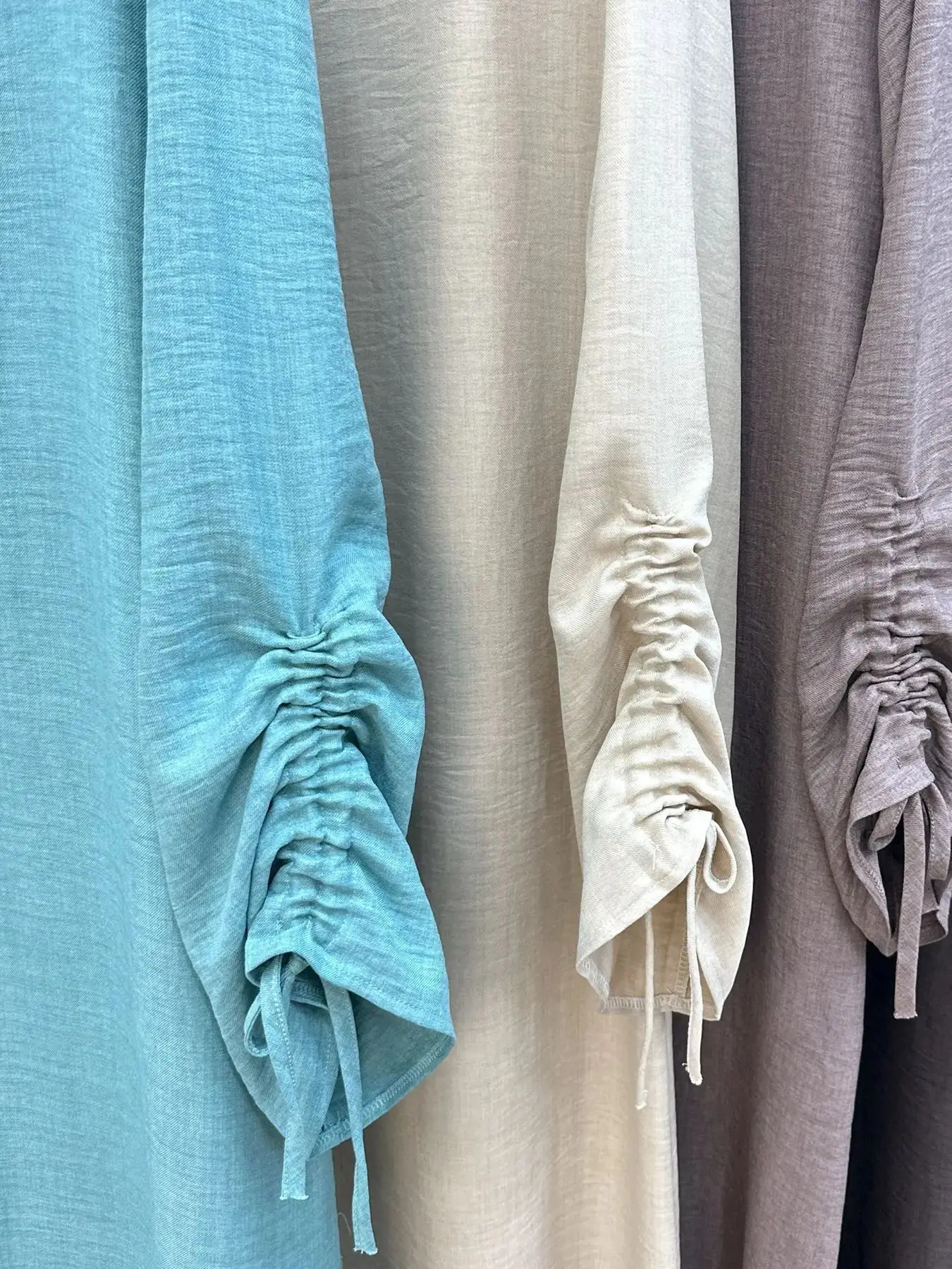 Latest Fashion Cuff Tie Muslim Robe Abaya Syari Female Muslim Abaya Worship Service Abaya wy2061 241111