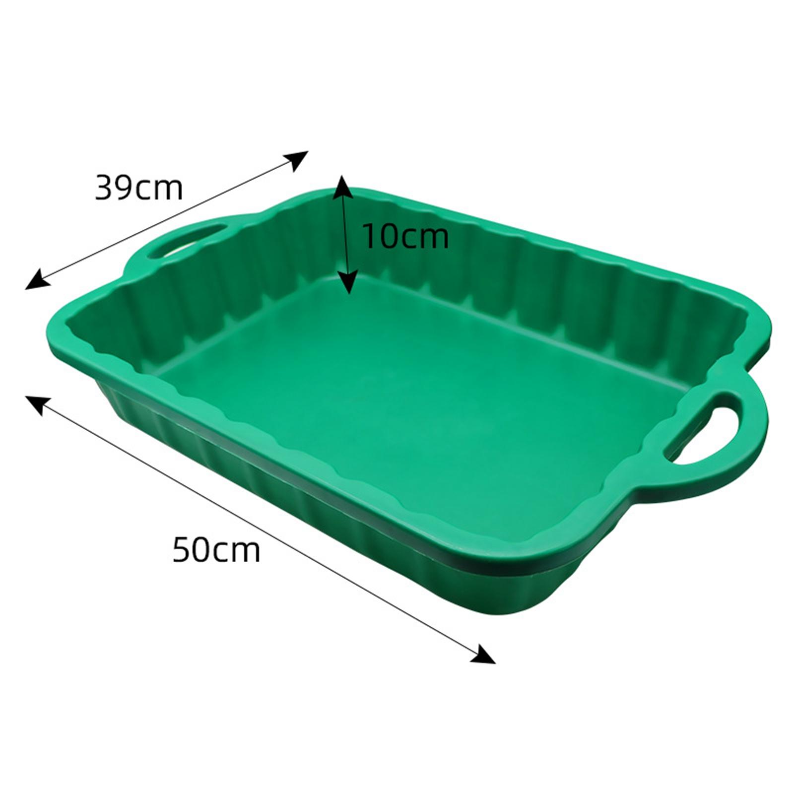 Oil Drain Pan Waste Storage Car Maintenance Tool Portable Durable Oil Drain Container for Truck Automotive Motorbike Parts