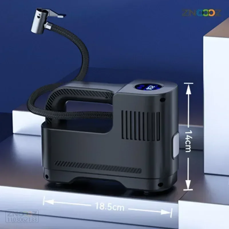 Compressor Wireless/Wired Car Air 120W Portable Auto Tire Iatable Pump ddmysmile With LED Light Digital Electric Pump Air Iator Pump Smile