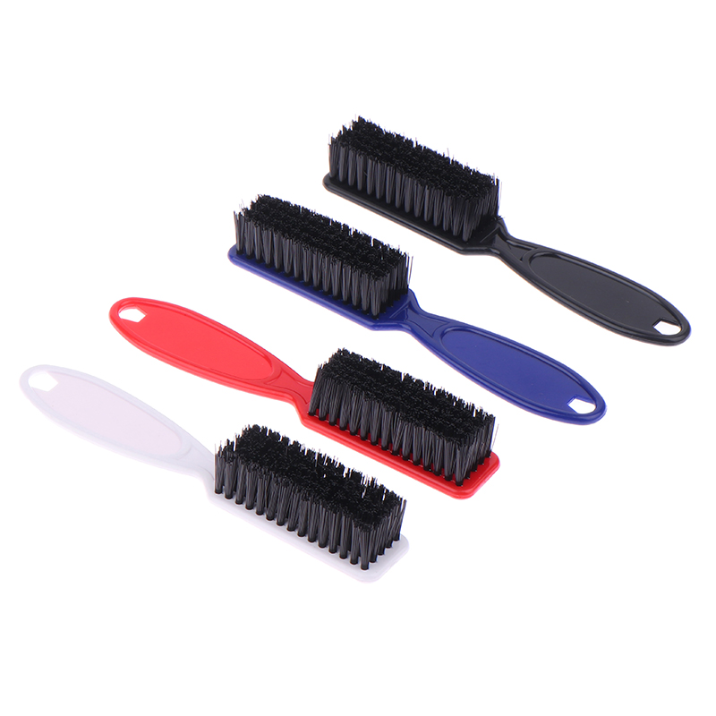 Hairdressing Soft Plastic Handle Hair Cleaning Brush Barber Neck Duster Broken Hair Remove Comb Hair Styling Tools Comb smile