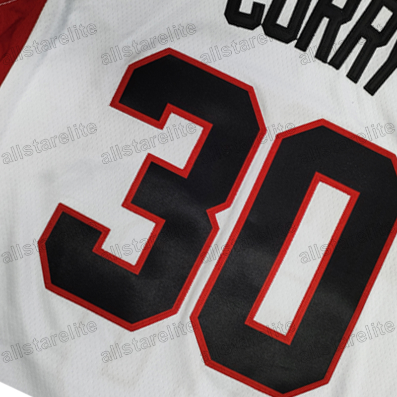 Davidson Number 30 Vintage Basketball Jersey Loose Fit 100% Polyester Sports with Embroidered Letters and Numbers Training Wear In Stock Red White