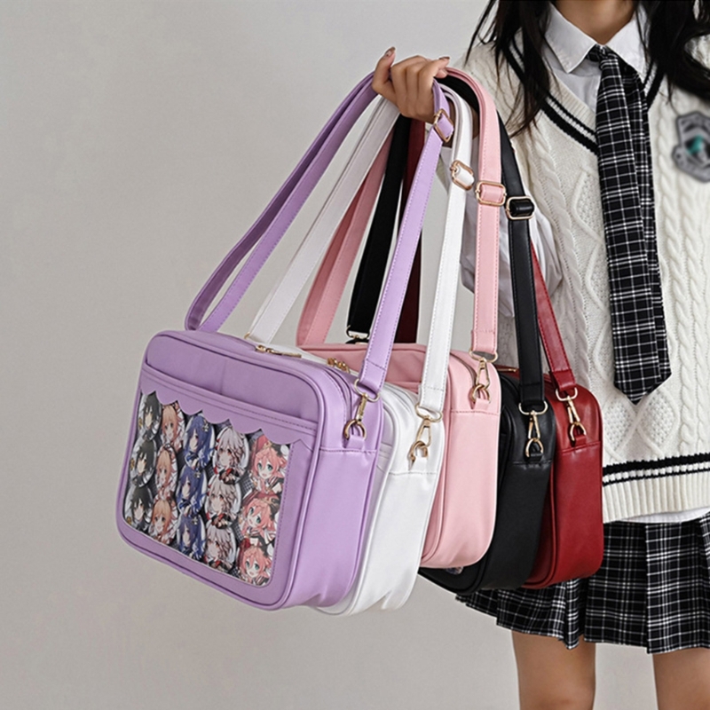 Japanese Shoulder Bag for Women PU Itabag Transparent Bag JK Tote Bag Handbags Ita bag Crossbody Bag 2d62e