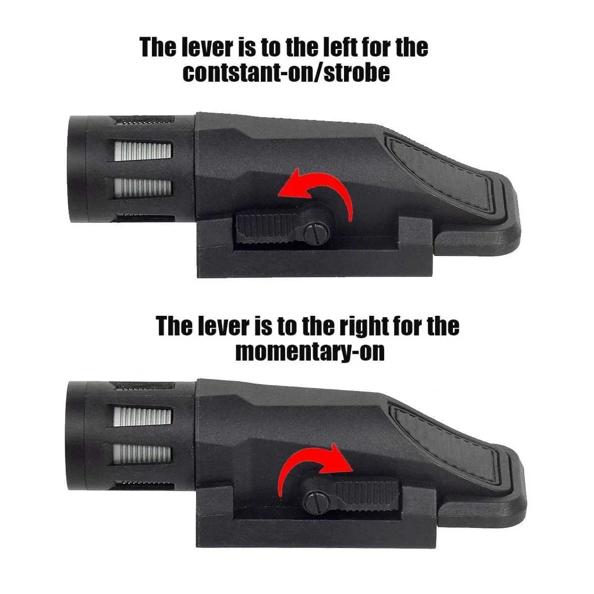 Tactical INFORCE WML APL Long/Short Nylon Rifle Pistol Flash D Light Suitable for 20mm Rail Air Gun Weapon Hunting Flashlight W241112