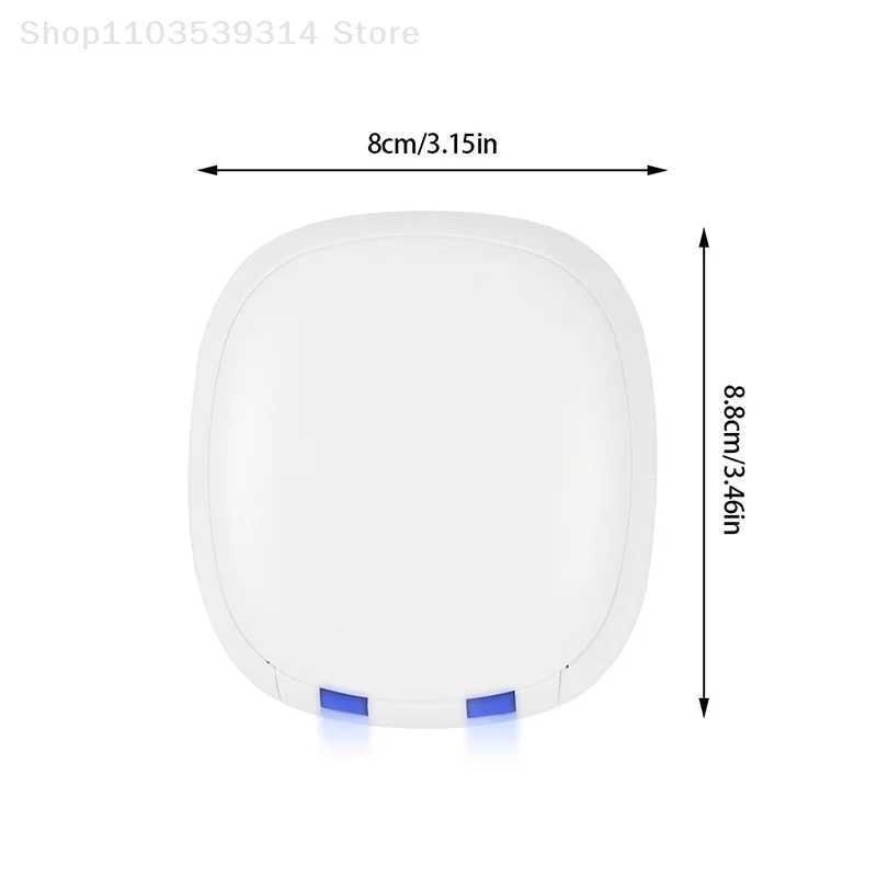 Toothbrush Sanitizer No Punching Uv Toothbrush Head Disinfection Box Drying Box Sterilizer Usb Rechargeable Portable Toothbrush Holder 240413