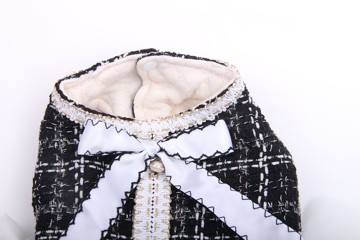 Princess Plaid & Lace Pet Dress For Dogs and Cats dh910320090