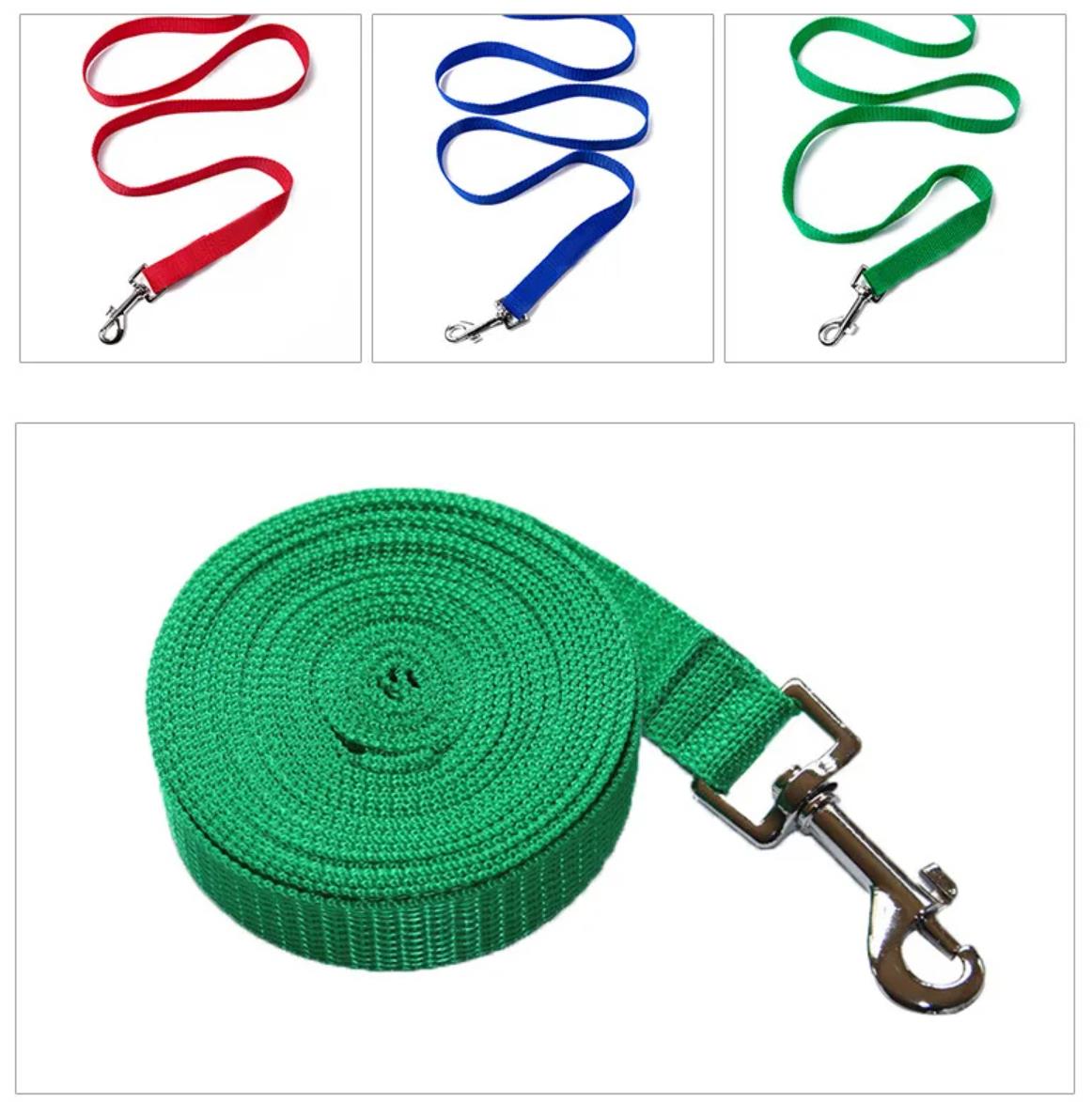 Nylon Dog Durable Training Leashes Pet Supplies Walking Harness Collar Leader Rope For Dogs Cat 1.5M 1.8M 3M 4.5M 6M 10M