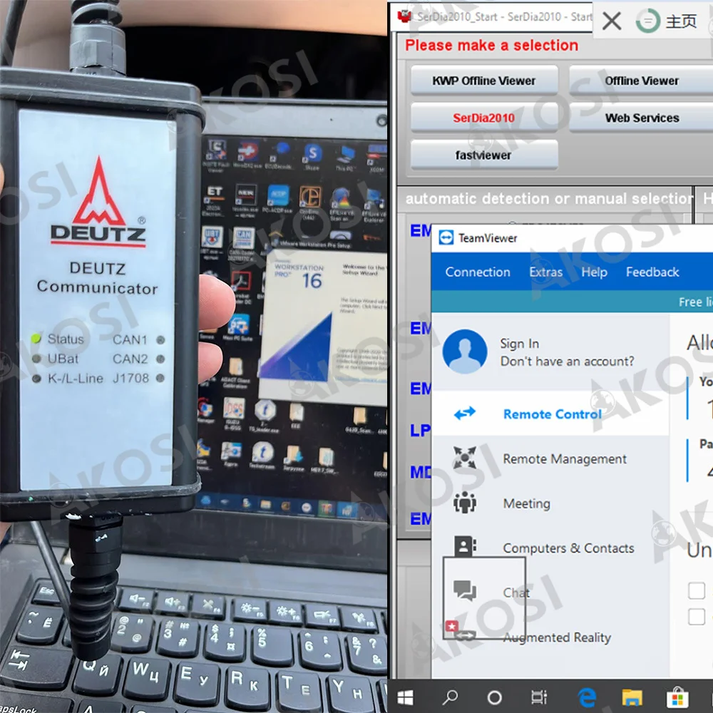 For DEUTZ DECOM SerDia 2010 Diagnostic Tool truck diagnostic and programming tool kit
