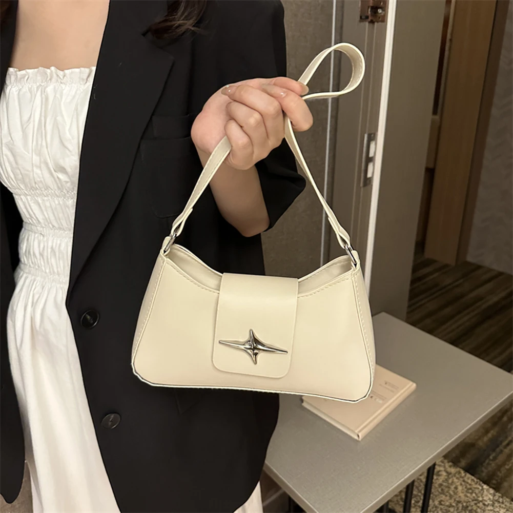 2024 Classic Y2K Small Purse Luxury Brand Female Handbags Vintage PU Leather Shoulder Bags for Women Daily Ladies Underarm Bag