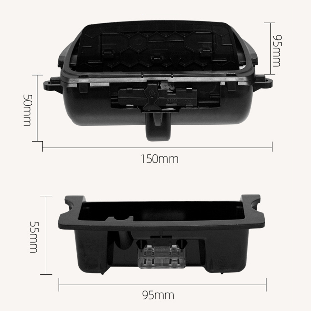 Center Interior Console Car Ashtray Box ABS Plastic ddmysmile Center Console Ashtray Assembly Box Liner For 5 Series F10 F11 F18 10-17 Smile