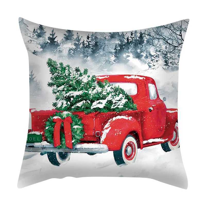 Christmas Box Throwing Holiday He Decorates Soft Cushion Cover Cojines Decorates Para Sof poszewki na Poduszki M241113