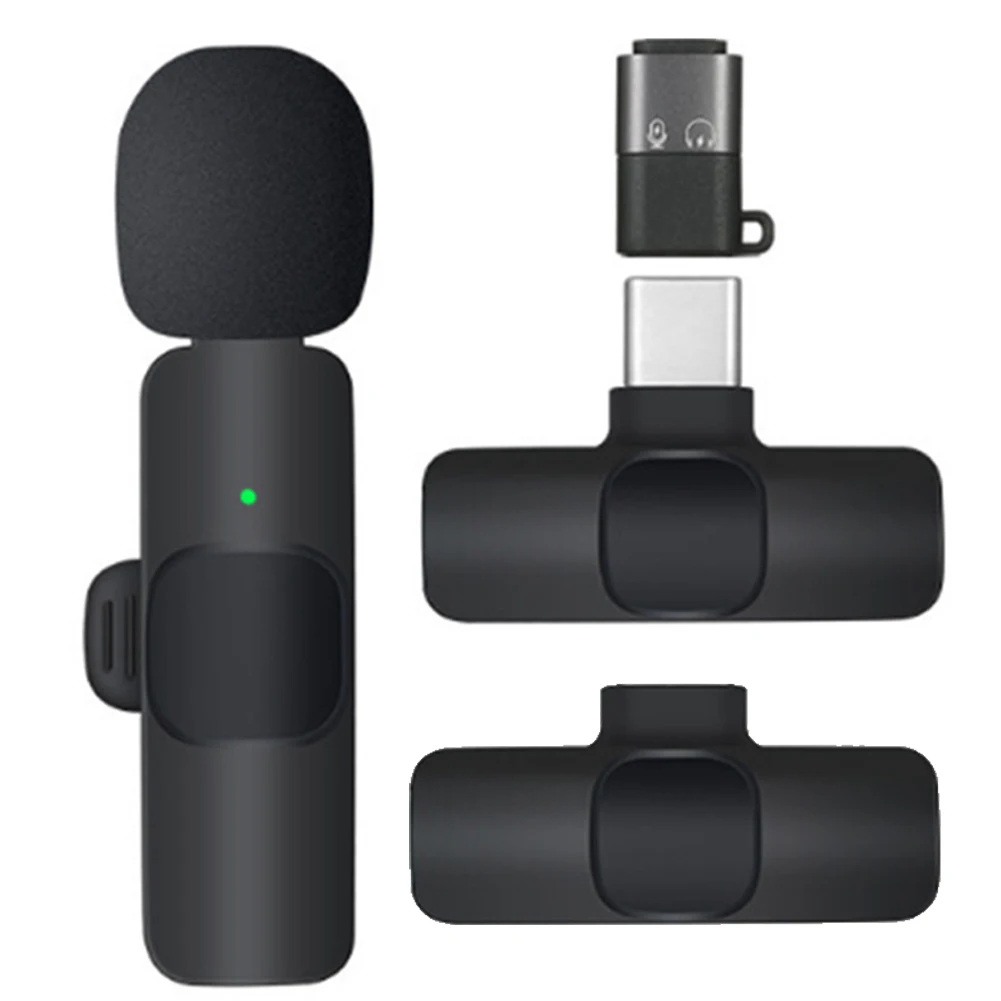 Portable Lavalier Lapel Microphone Condenser Accessories for Live Broadcast Gaming Phone Audio Video Recording Mini Mic