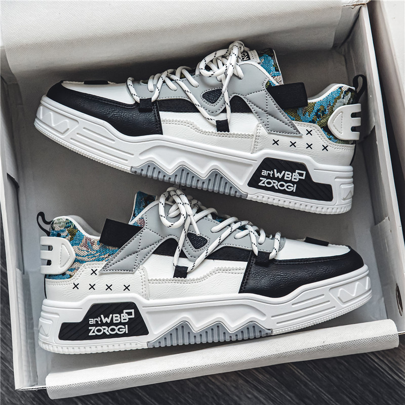 Mens 2024 Running Breathable Skateboard Shoes Chunky Comfy Soft Casual Sneakers Men Tenis Mascuo Footwear Male 0348