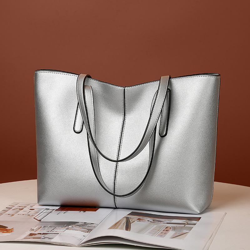 New 2024 Large Women's Bag Large Capacity Shoulder Bags High Quality PU Leather Shoulder Bags Ladies Wild Bags Sac a Main Femme
