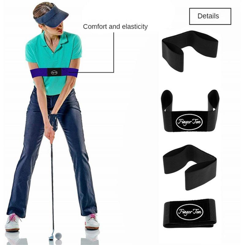 1/2PCS Hot Sale Professional Elastic Golf Swing Trainer Arm Band Belt Gesture Alignment Training Aid for Practicing Guide