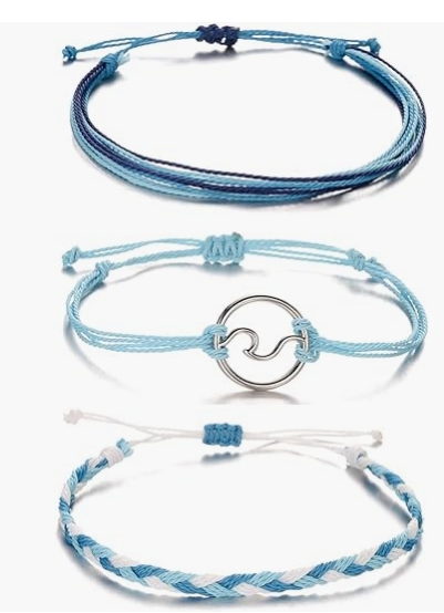 For Women Bracelets Wave ddmysmile Girls Handmade Colorful Adjustable Braided Beach Bracelet Bracelets For Womens Girls Smile