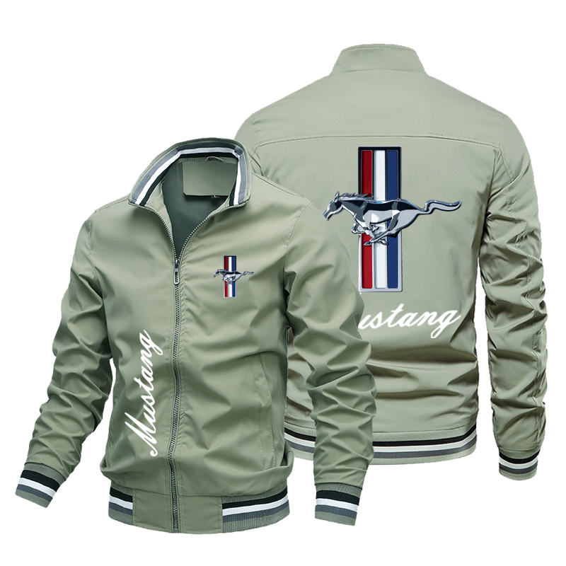 2023 New Trendy Hot Sale Ford Mustang Logo Men's Jacket Fashion Brand High Quality Oversized Moto Racing Breathable Tops