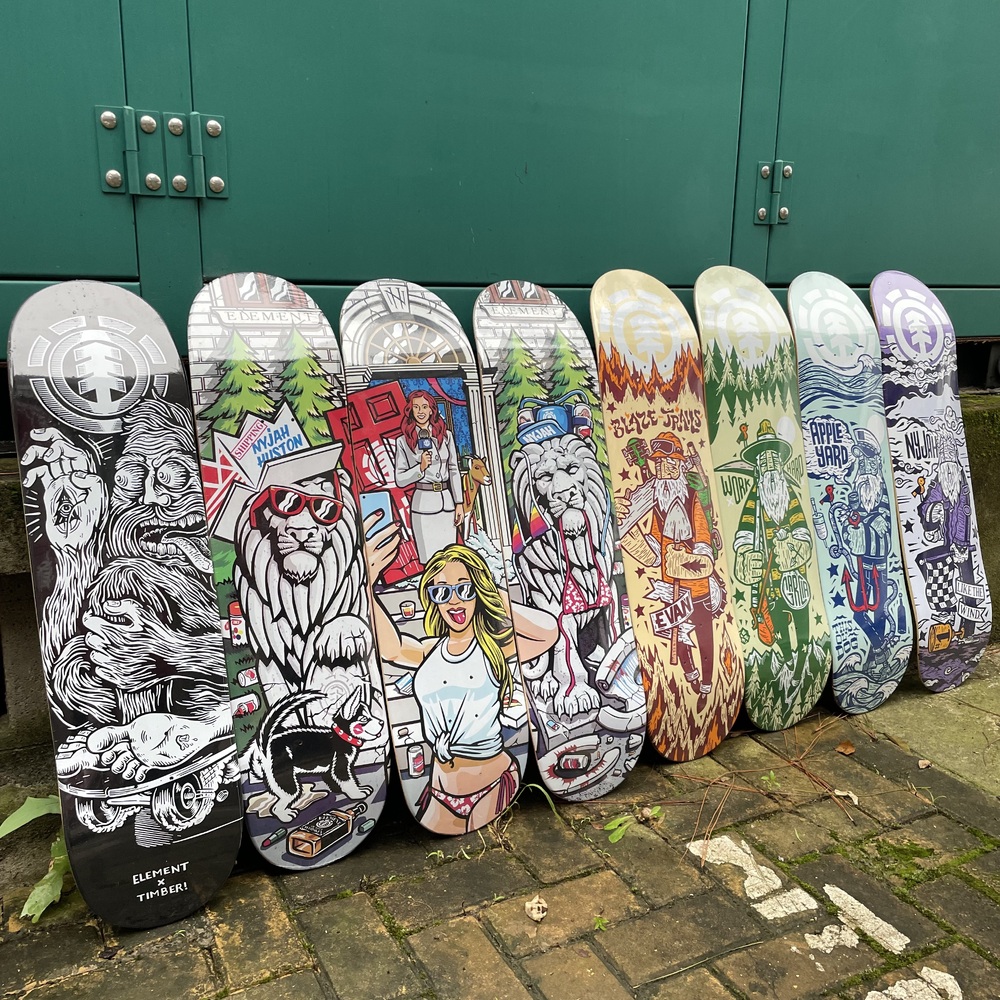 Baker skateboard High Quality Skateboard Canadian Maple Deck 7 Ply Free Girptape Pro Skating 7.75/8.0/8.25 Inch Size