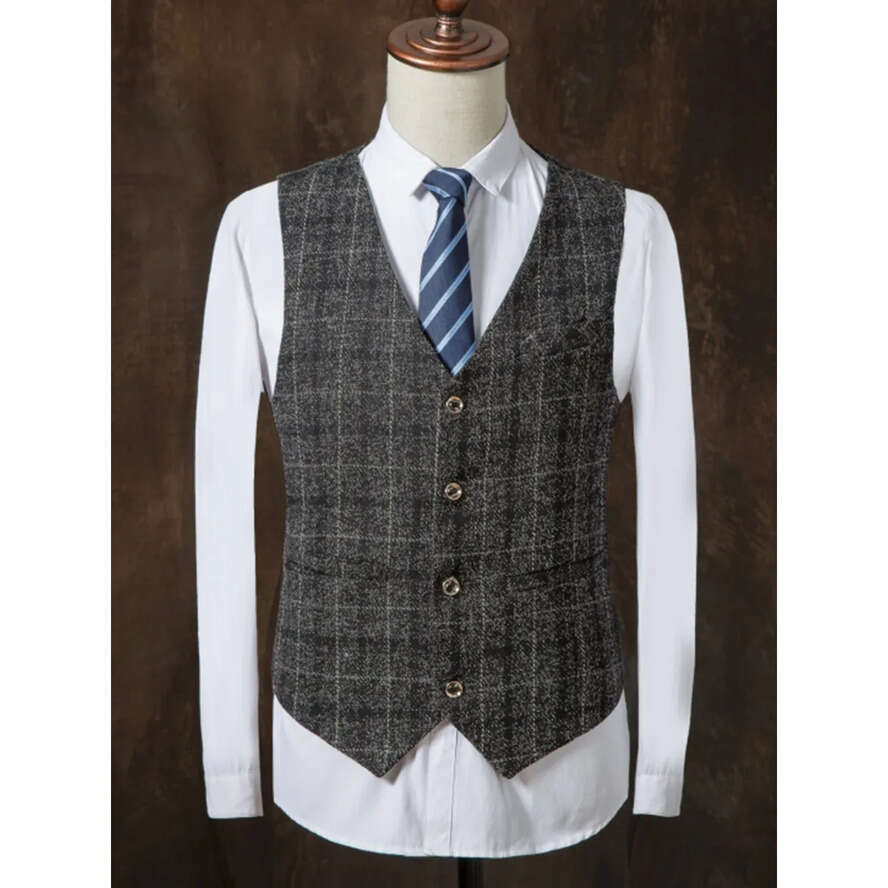 Pieces Three Men Suits Business Casual Tuxedos Cotton Slim Fit Groom Party Coat Tailored Work Wear Wedding Suit