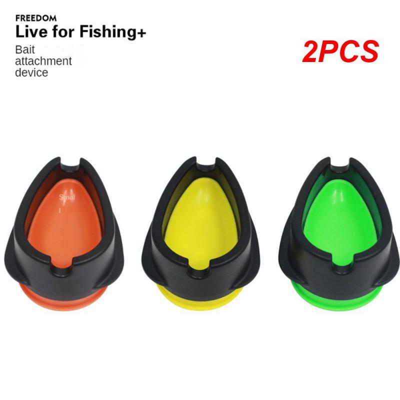 Fishing 2Pcs Inline Carp Flat Method Feeder Portable Inline Method Carp Fishing Bait ddmysmile Basket Feeders Tackle Accessories Smile