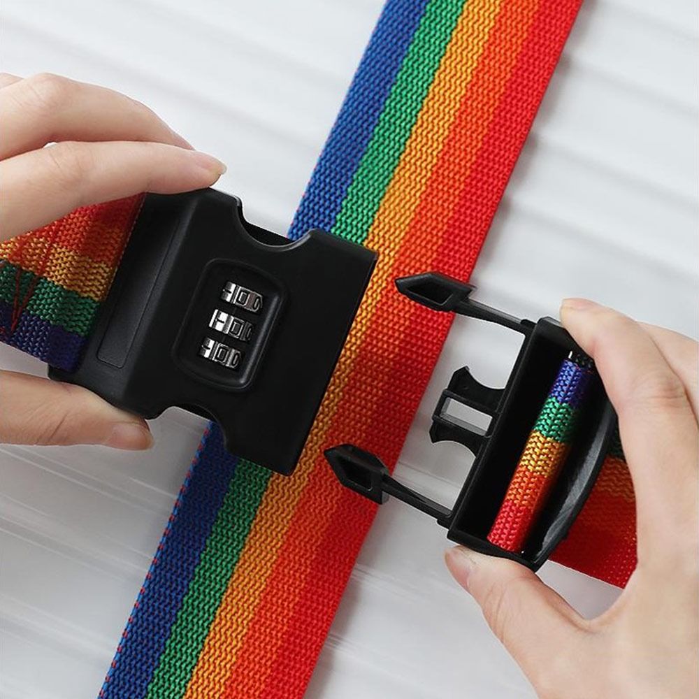 Lage Adjustable Buckle 1Pc Strap Anti-theft Lage Strap Bundling Belt Travel Suitcase Accessory Cross Strap Packing Belt smile