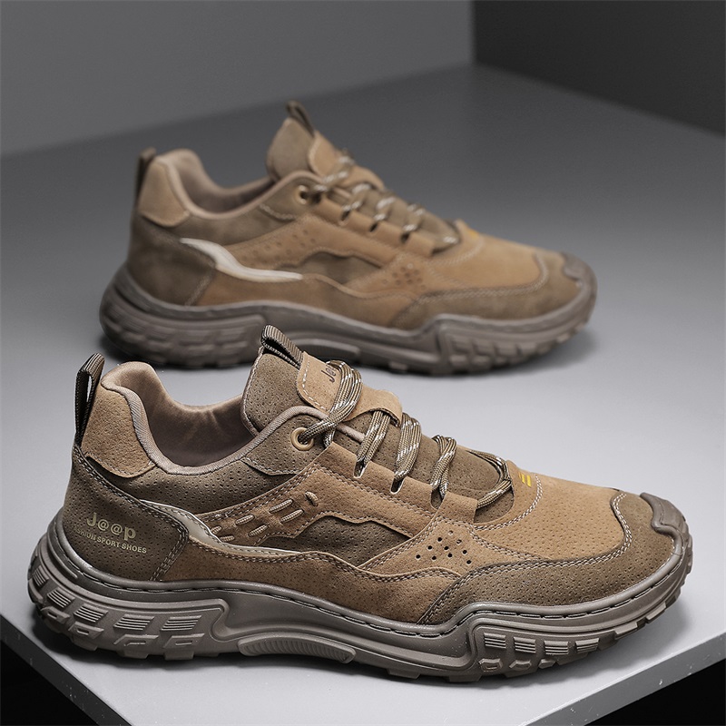 Sports Shoes for Men: Climb Anti-slip Wear-resistant Running Hiking Sneakers-Black/Grey/Khaki, Free Shipping df09