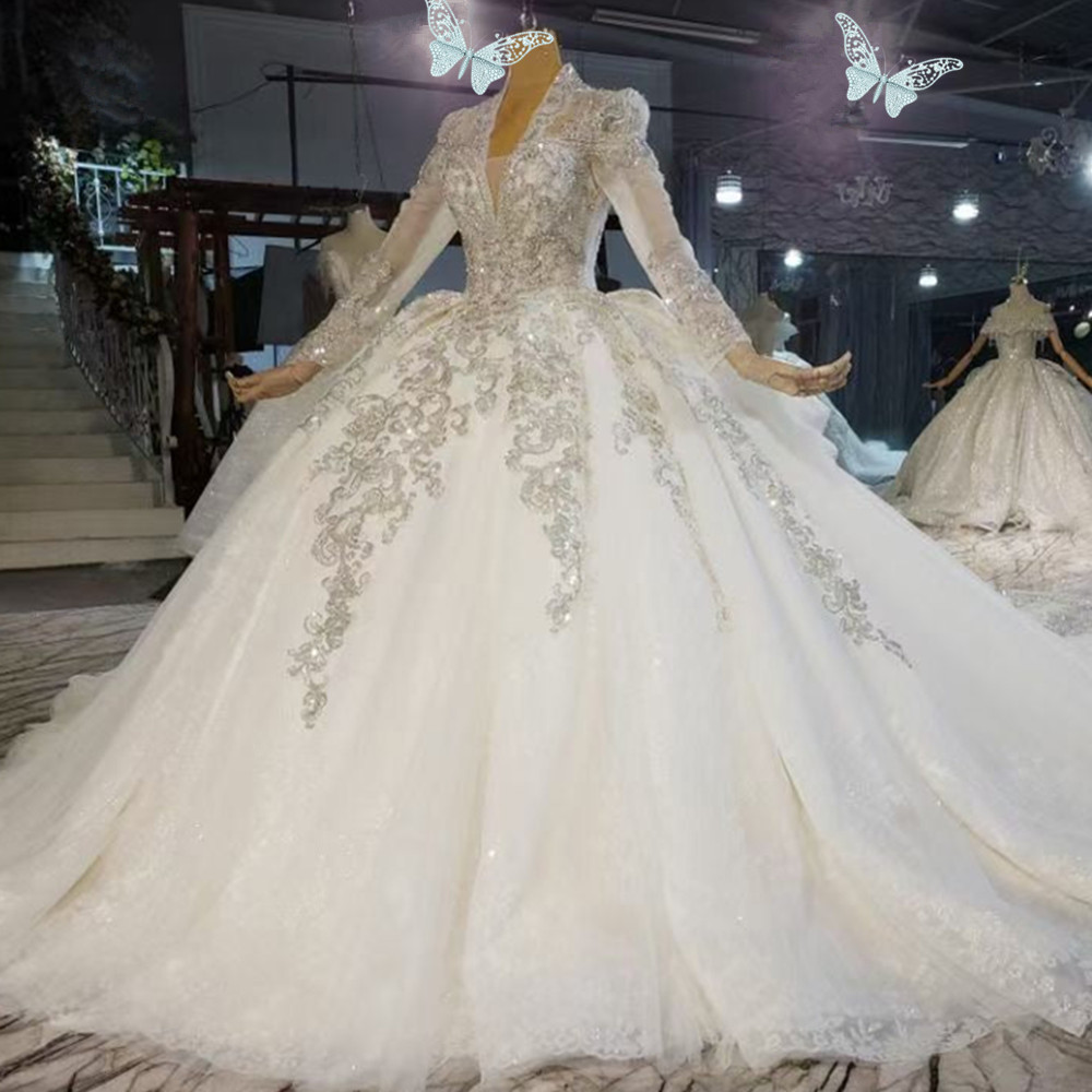 Sparkly Tulle A line Wedding Dress Strapless Off The Shoulder Cascading Ruffles Lace Applique Wave Details Vestido De Noiva Sereia Bridal Gowns 06