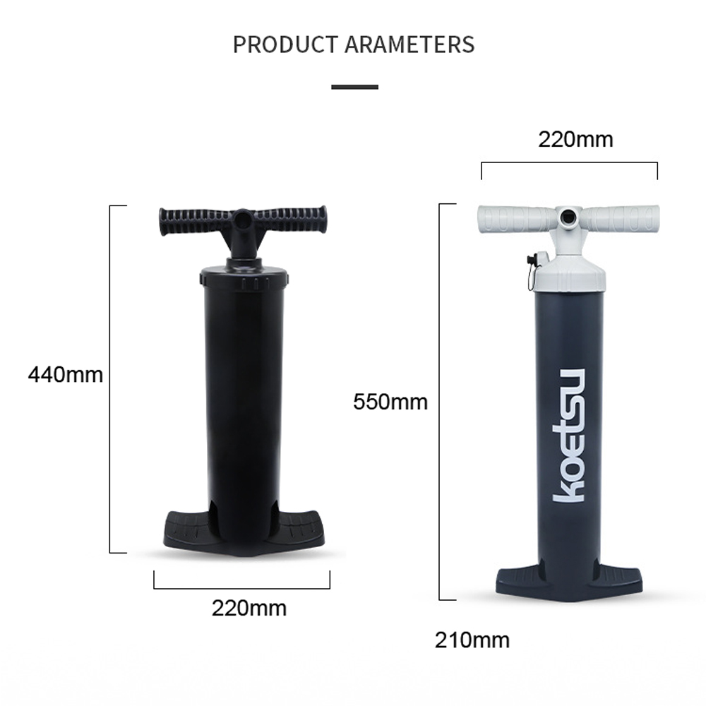 Two-way for Manual Pump Iatable Kayak Bed Pool Sofa Tent Multifunctional Hand Pump Portable High Pressure Dual-Use Iation smile
