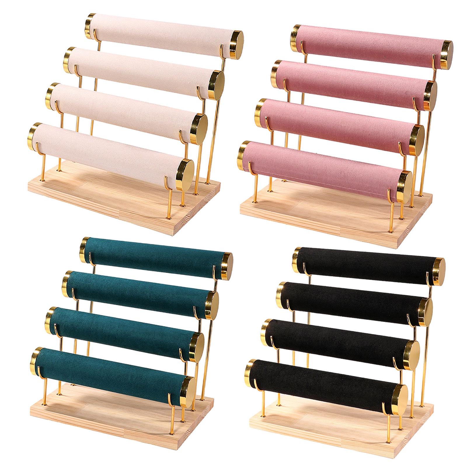 4 Tiers Bracelet Holder Bracelet Displays Removable Watch Necklace Holder Bangle Display Stand Jewelry Organizer for Business