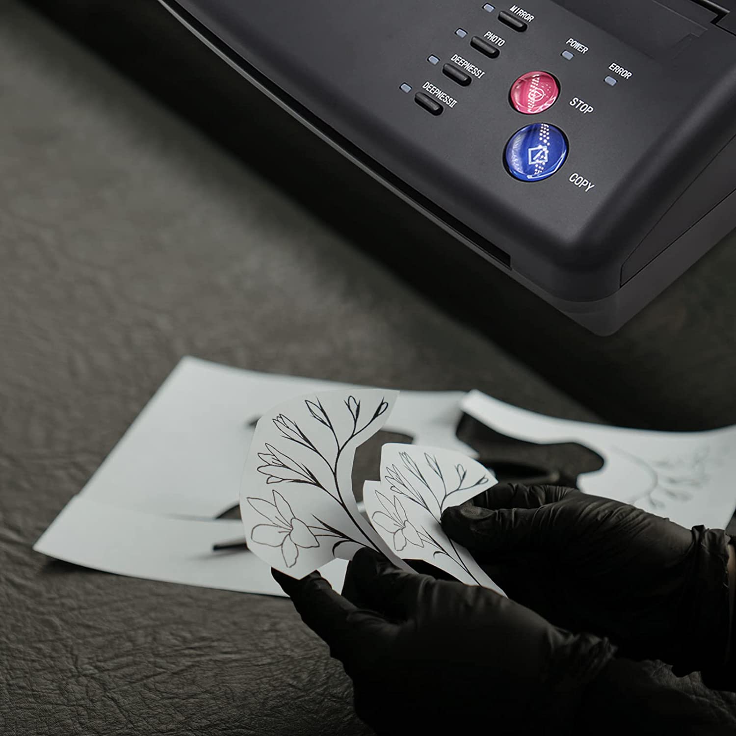 Black Tattoo Stencil Transfer Machine Printer Thermal Copier Tattoo Transfer Printer for Tattoo Transfer Paper