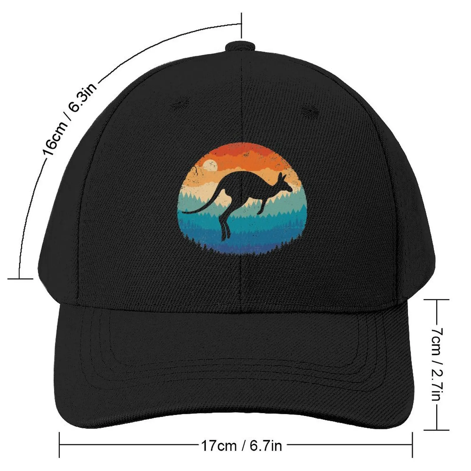 Baseball Cap Kangaroo ddmysmile Retro Man Hat Black Anime Mens Hats Women's Smile