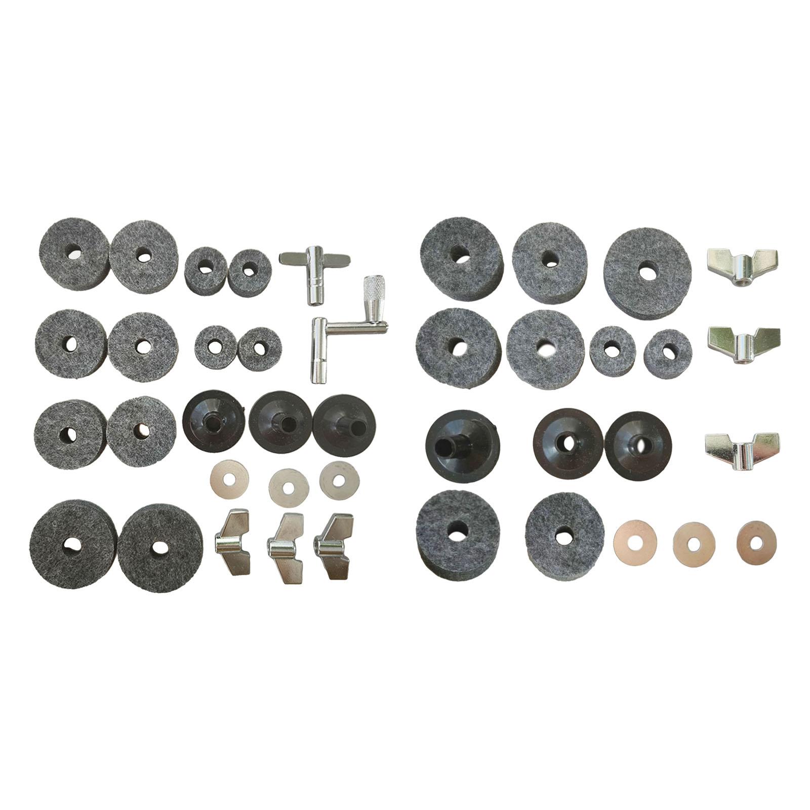 Durable Cymbal Replacement Accessories, Wing Nuts, ddmysmile Felts, Hi-Hat Clutch Felt Smile Accessories, Nuts, Felts,