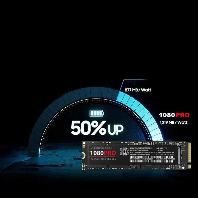 1080PRO 4TB SSD Hard Disk NGFF NVMe 2TB 1TB SDD Gaming Internal Solid State Hard Drive for Laptop PC Max Read 7400 MB/s