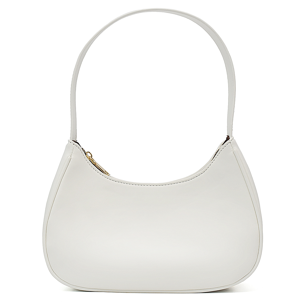 French Commuter Elegant Half Moon Armpit Shoulder Bags for Women Luxury Brand Solid Color Handbag Female Casual All-match Bolsos